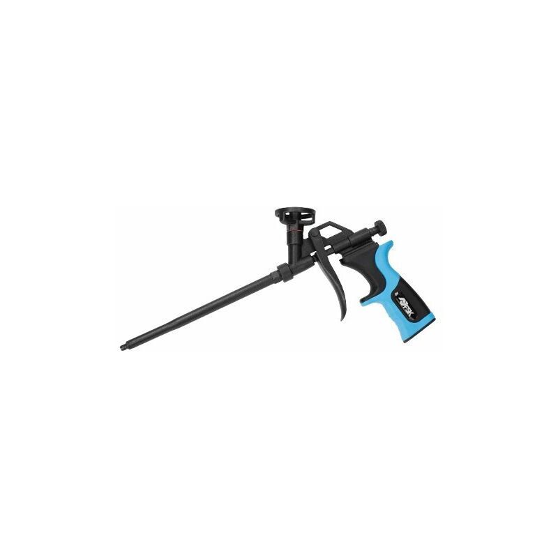 

FSKPOL002 Pistola para espuma de poliuretano, cuerpo de aluminio con recubrimiento de teflón, gatillo de presión de flujo regulable, tornillo de