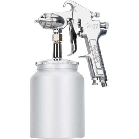 Pistola pulverizadora de sifón profesional con depósito de 1000 cc y boquilla de 3,0 mm, para reparación de muebles y automóviles.