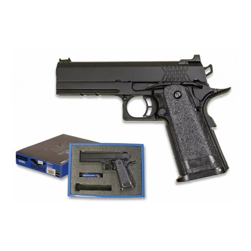 

Pistola Rayen Hi-Capa 4.3 Negra Gass Kit