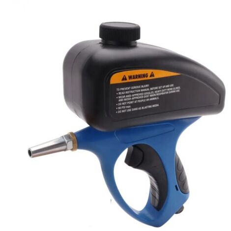 Pistola Sabbiatrice Con Serbatoio Aria Compressa Pneumatica Ugello Acciaio 20889