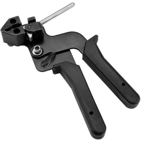 Pistola tenditrice automatica in acciaio inox per il taglio e il serraggio rapidi delle fascette stringicavo.