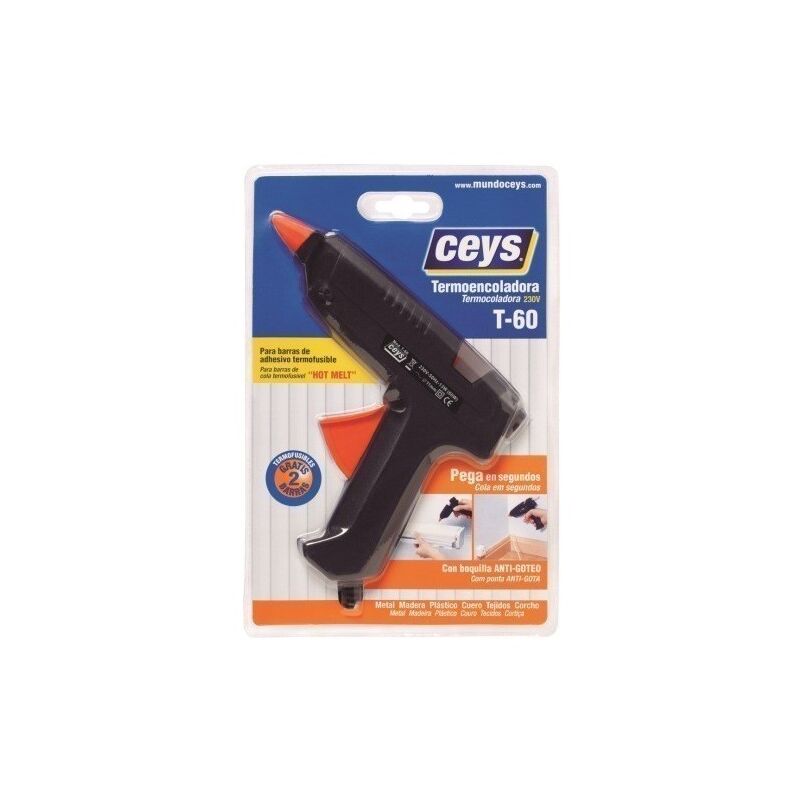 

Pistola Encolar Termofusible 60 W Con Gatillo T-60 - Ceys