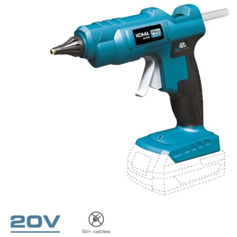 Pistola termofusible 20 v