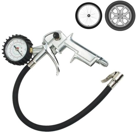 Pistole mit Manometer für Aufblaskompressor