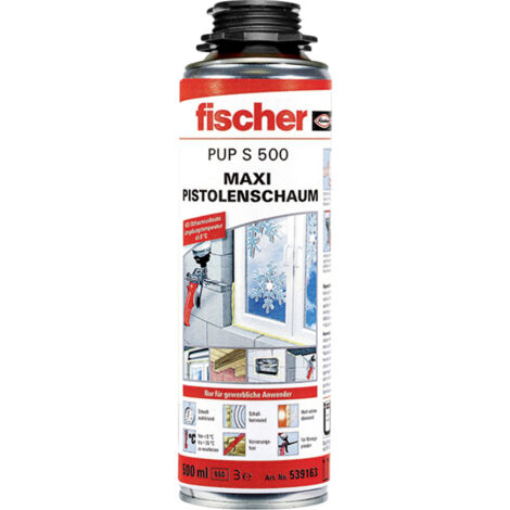 Pistolenschaum PUP S, Inhalt: 500ml Ausbeute: 43l, beige, 500, FISCHER