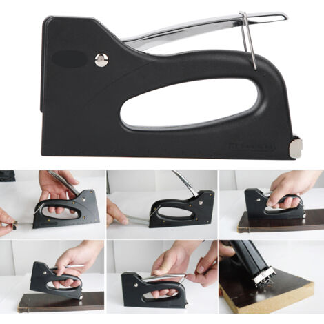 Pistolet à agrafes manuel en ABS pour cadres photo, outil de bricolage avec sécurité verrouillable