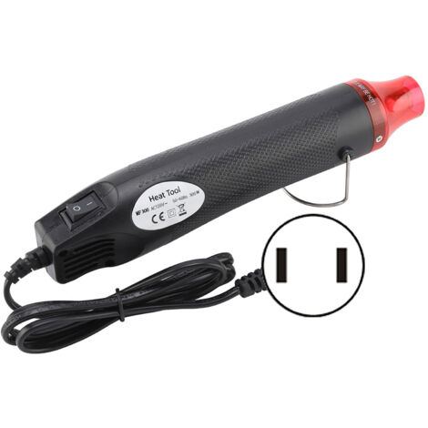 Pistolet à Air Chaud 300W Multifonction pour Embossage et Décapage (110V Rouge)