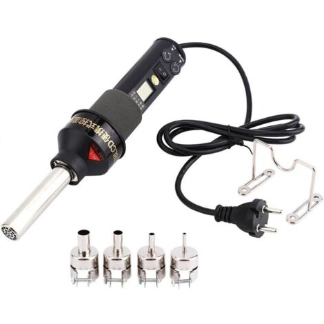 Pistolet à air chaud à chaleur électronique réglable LCD 220V 450W Station de soudage à dessouder IC SMD BGA-