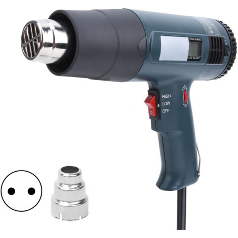 Pistolet à air chaud électronique 2000W réglable avec écran LCD GJ-9A20, outil industriel pour plastique, prise EU 220V