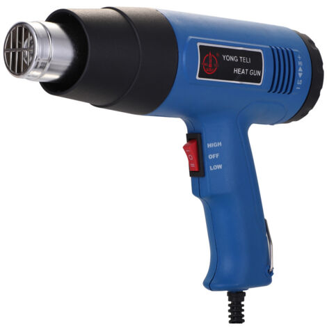 Pistolet à air chaud industriel 2000 W avec température réglable et affichage numérique pour la pose de films teintés sur les vitres de voiture