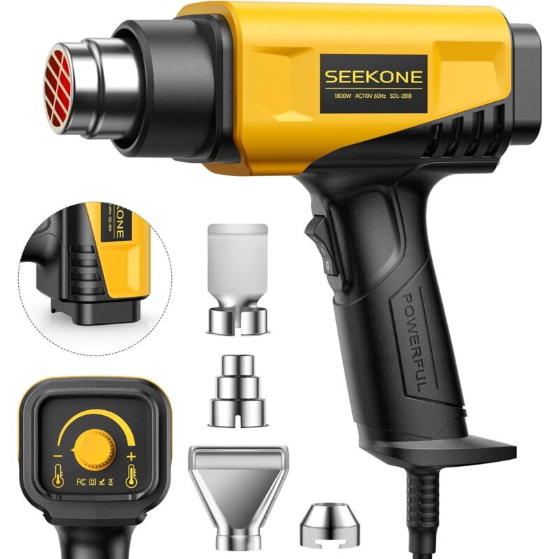 Pistolet à air chaud, pistolet de séchage portable, pistolet de cuisson à membrane thermorétractable haute puissance 1200w