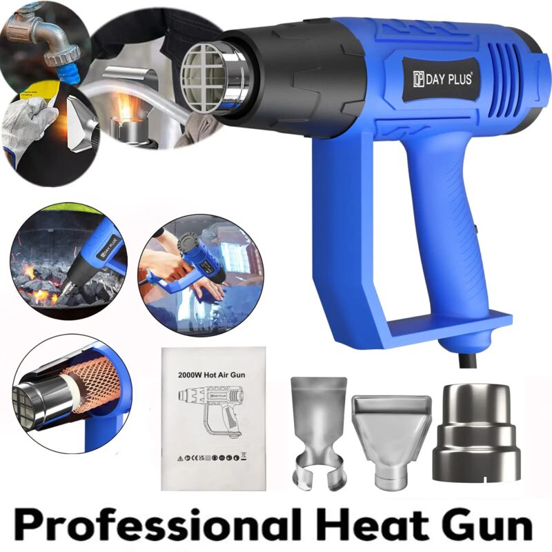 Day Plus - Pistolet à air chaud portable Mini Heat Gun Shrink Wrap diy Embossing Drying Paint Crafts