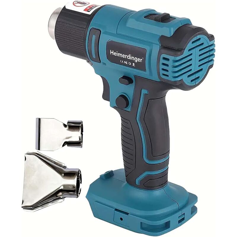 Pistolet à air chaud portable sans fil pour Makita 18V Battery - Max 1202°F Variable Temperature Control, Hot Air Gun for Crafts, Shrink Tubing and