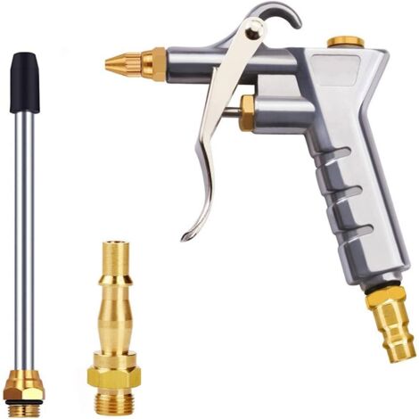 Pistolet à air Comprimé, Pistolet de Soufflage d'air pour 1/4 "BSP German Raccord Rapide Soufflettes Haute Pression Outil de Nettoyage de Compresseur d'air Pneumatique