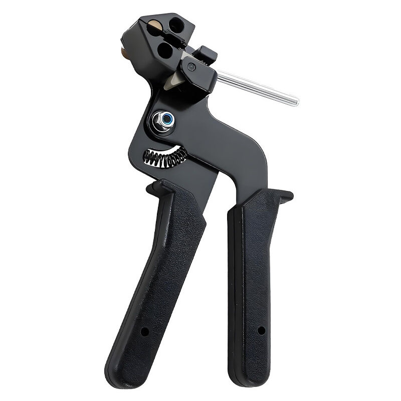 Pistolet à Attache de Câble en Acier Inoxydable, Outil d'attache de câble pour Verrouiller et Couper les Colliers de Serrage Inox, avec 50 Pièces