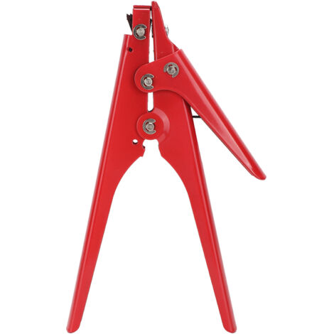 Pistolet à attache de cable en Nylon Portable, Tension réglable, fixation à fermeture éclair en plastique et outil de coupe rouge