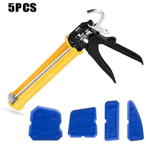 Pistolet a calfeutrer Bouchon de pulverisation avec 4 grattoirs d'angle