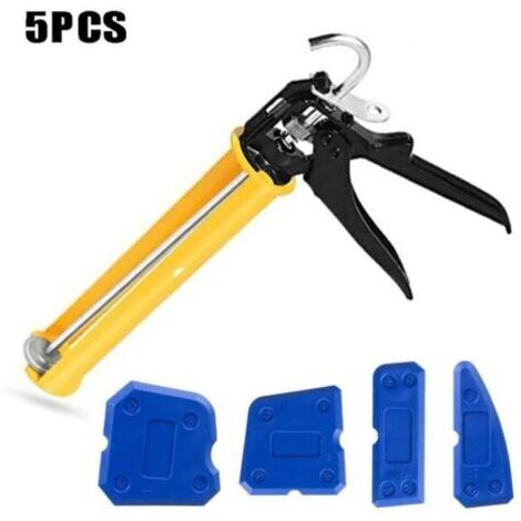 Pistolet a calfeutrer Bouchon de pulverisation avec 4 grattoirs d'angle