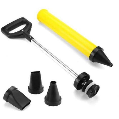 Pistolet à calfeutrer ciment,Ensemble De Pistolet À Mortier,Pistolet à calfeutrer pulvérisateur mortier Citron Vert Pistolet applicateur avec 4 buses