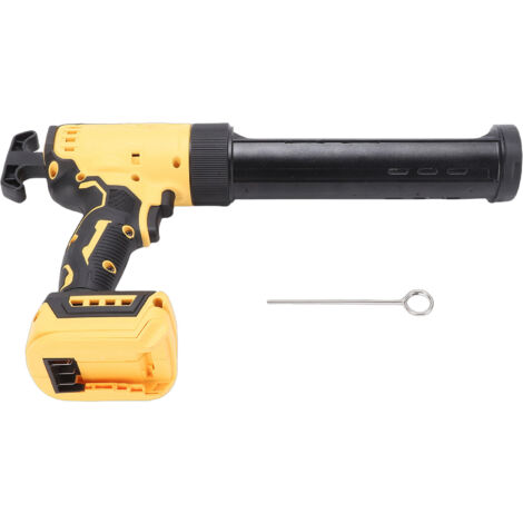 Pistolet à calfeutrer sans fil, 6 vitesses réglables, calfeutrage électrique alimenté par batterie avec lumière LED pour fenêtre, porte, tuyau de baignoire