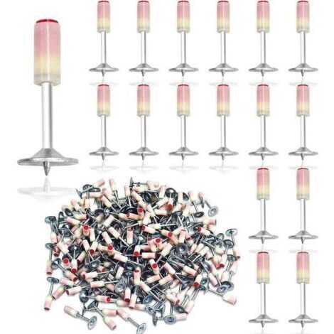 Pistolet à Clou Béton Manuel Mini avec 200 Pièces de Clous Ronds en Acier de 7.3 mm - L'outil Parfait pour Tous Vos Projets de Fixation