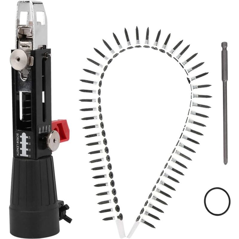 Pistolet à Clous à Chaîne Automatique, Perceuse électrique, équipement de Serrage de Vis, Outil de Travail du Bois, Adaptateur de Chaîne de Perceuse