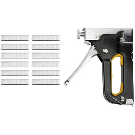 Pistolet à clous manuel en acier allié, agrafeuse à main robuste pour travaux de bricolage et rénovation - Accessoire de quincaillerie essentiel
