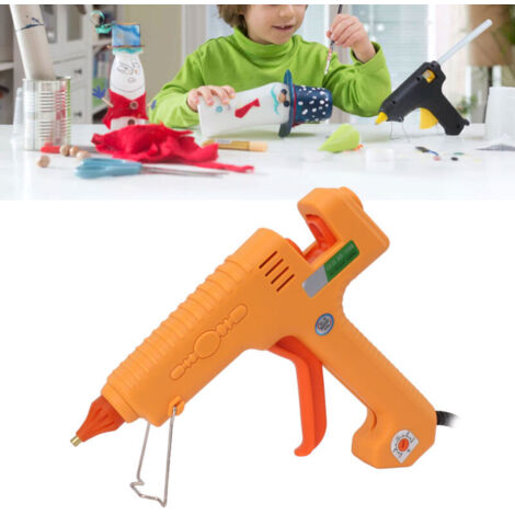 Pistolet à colle 300 W, mini pistolet à colle chauffant pour bricolage, réparation de maison, école, arts, décoration, artisanat, prise américaine 100-240 V SD 1108 (140-220 ℃ réglable)