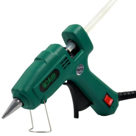 Pistolet à colle à Air thermofusible 25W pour 7mm Batons, Mini pistolet à colle chaude professionnel pour le travail du métal/bois, épingle à cheveux en papier, fleurs en PU, 130mm,150℃