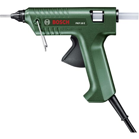 Pistolet a colle Bosch - PKP 18 E (Livré avec 1 Buse et 1 Bâtonnet de colle thermofusible)