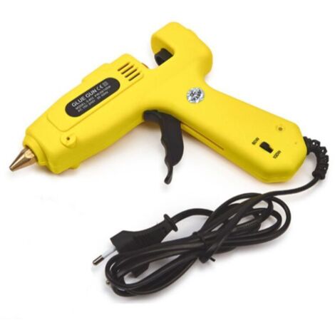 Pistolet à colle chaude professionnel double puissance 60W/100W – Pistolet à colle 2 en 1 avec contrôle de la température pour un collage précis.