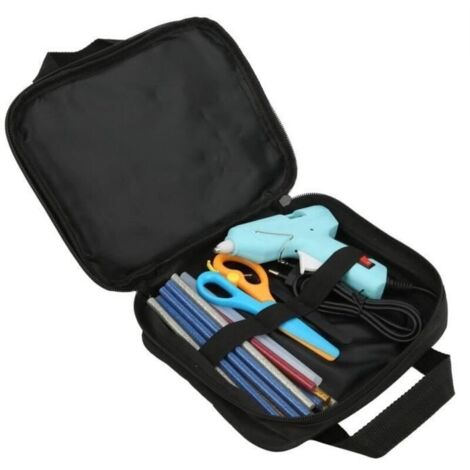 Pistolet à colle chaude professionnel électrique pistolet à colle thermofusible avec 20 pièces bâtons de colle thermofusib