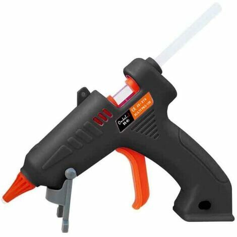Pistolet à colle chaude sans fil, mini pistolet à colle chaude USB Rechargeable électrique outil de pistolet à colle thermofusible pour artisanat de bricolage, réparations rapides, maison, école Noir