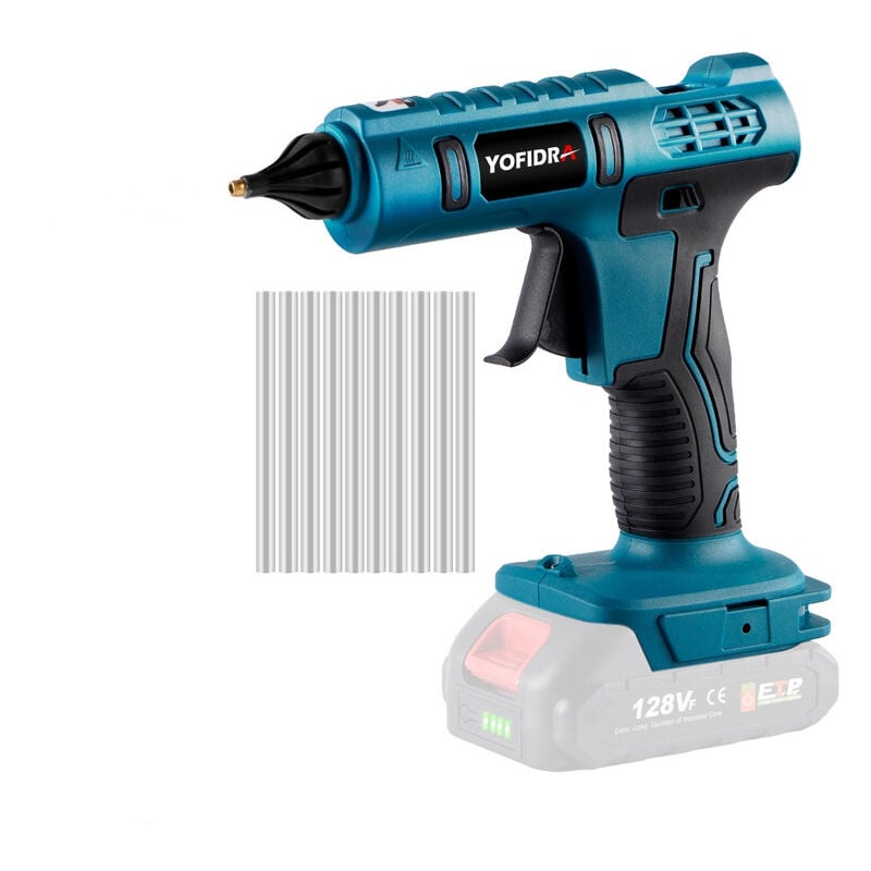 Pistolet à colle Onevan Professional 260℃ Avec 10 Bâtons de Colle de 11 mm - Sans batterie ni chargeur - Convient pour la batterie Makita 18V