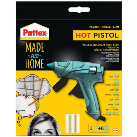 Pistolet à colle Pattex made at home poignée ergonomique buse isolée