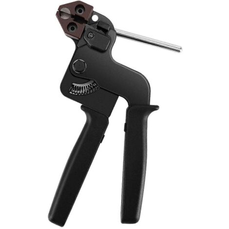 Pistolet à colliers de serrage en acier inoxydable, pince à colliers de serrage, outil à colliers de serrage en acier inoxydable avec fonction de coupe pour