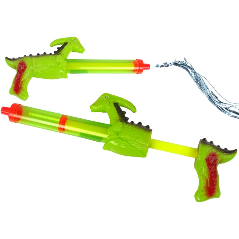 Pistolet à eau 40 cm, jouet de jardin vert dinosaure
