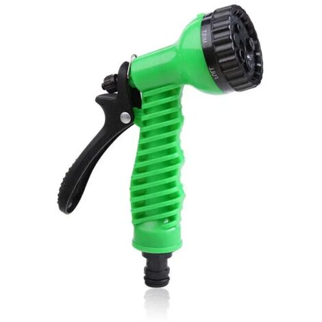 Pistolet à eau (bleu) avec buse pour arrosage de voiture et de jardin, jet haute pression et lance à mousse pour le nettoyage automobile