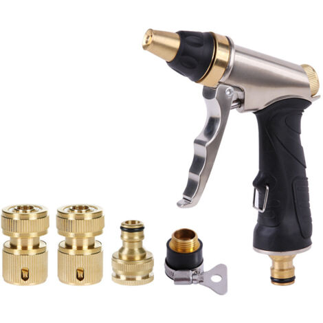 Pistolet à eau de jardin nettoyeur haute pression, connecteur de robinet, pour l'arrosage et le nettoyage du jardin