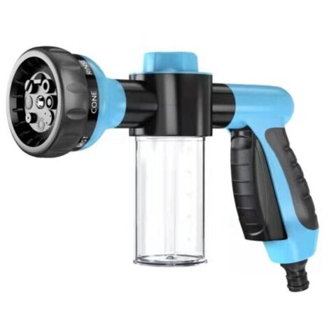 Pistolet à eau de lavage de voiture à mousse multi-usages haute pression Distributeur de savon et de shampoing pour lavage d'animaux et buse de pulvérisation de tuyau d'arrosage