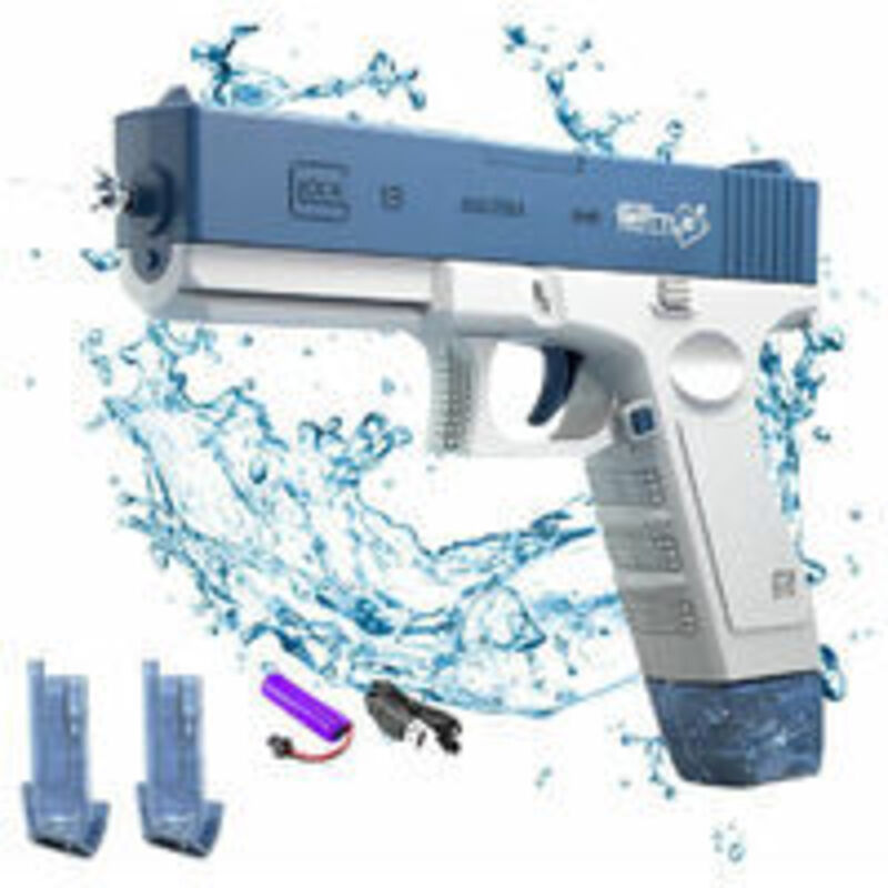 Pistolet à eau électrique pour enfants et adultes - Pistolet à eau - Jouets en plastique pour pistolet à eau - Portée jusqu'à 32ft - Super One Touch
