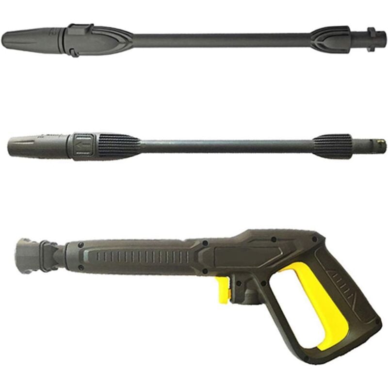 Pistolet à Eau Haute Pression avec Lance à Jet Variable et Lance rotative, Pistolet nettoyeur haute pression pour pistolet à main K2-K7