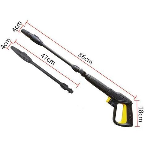 Pistolet À Eau Haute Pression Avec Lance Rotative, Compatible Avec Les Nettoyeurs Haute Pression Karcher K2 K7