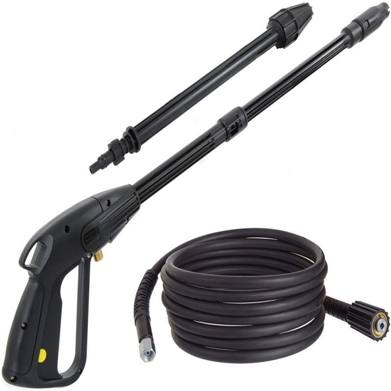 Pistolet à eau haute pression, flèche de buse réglable, flèche de buse rotative, tuyau haute pression de 5 mètres