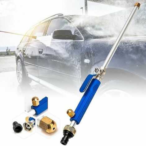 Pistolet à eau haute pression Pistolet à eau en métal Lave-auto haute pression Outils de lavage de voiture Jardin (Bleu)