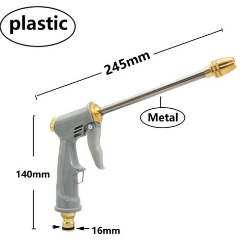 Pistolet à eau haute pression pour le lavage de jardin, tuyau d'arrosage, buse d'arrosage, kits d'outils de lavage et de nettoyage de voiture, pistolets de lavage de voiture-AquaForge
