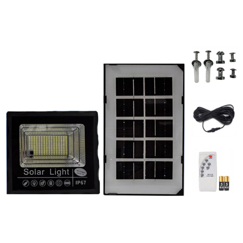 LIFCAUSAL Projecteur Murale Solaire LED Étanche IP67 avec Télécommande - Éclairage Extérieur pour Cour/Jardin/Allée/Publicité