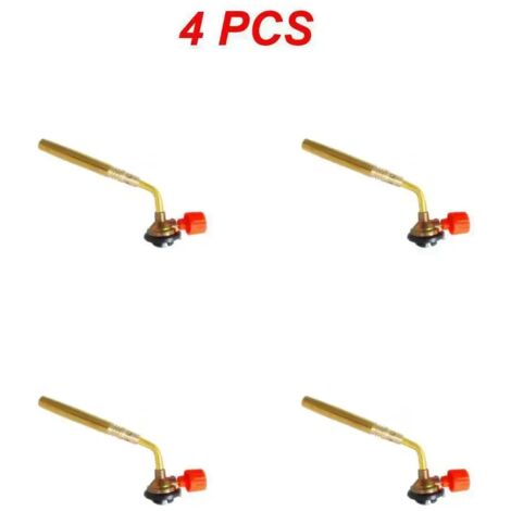 Pistolet à gaz portable avec tête de pulvérisation, brûleur à gaz de soudage haute température, torche à gaz, accessoire pour équipements de chauffage de camping, barbecue et réchauds portables