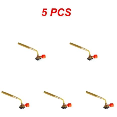 Pistolet à gaz portable avec tête de pulvérisation, brûleur à gaz de soudage haute température, torche à gaz, accessoire pour équipements de chauffage de camping, barbecue et réchauds portables