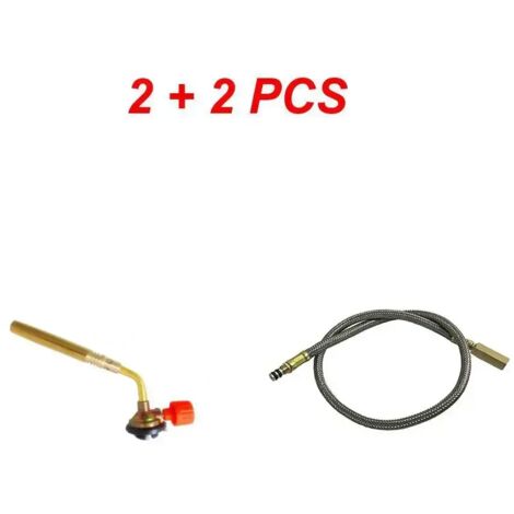 Pistolet à gaz portable avec tête de pulvérisation, brûleur à gaz de soudage haute température, torche à gaz, accessoire pour équipements de chauffage de camping, barbecue et réchauds portables